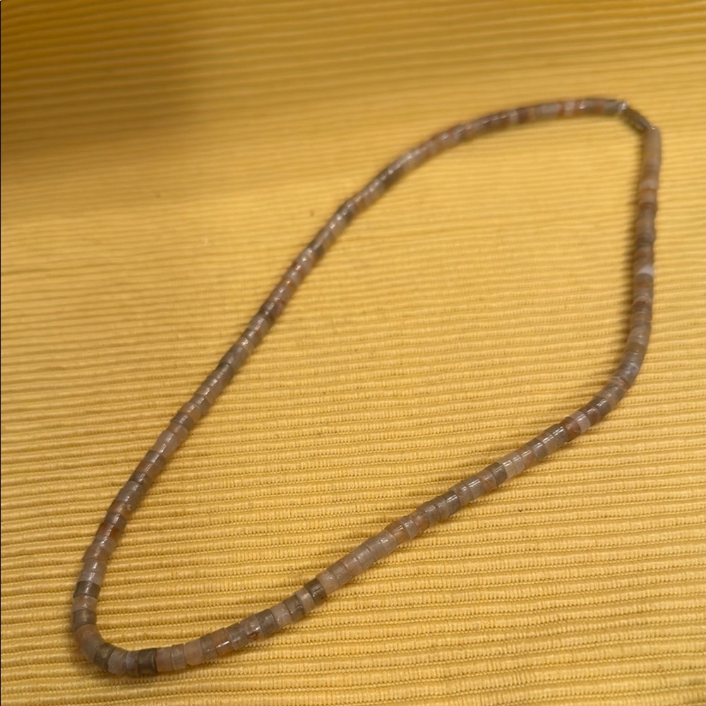 Earthy Brown Beaded Necklace with Natural Gradient
